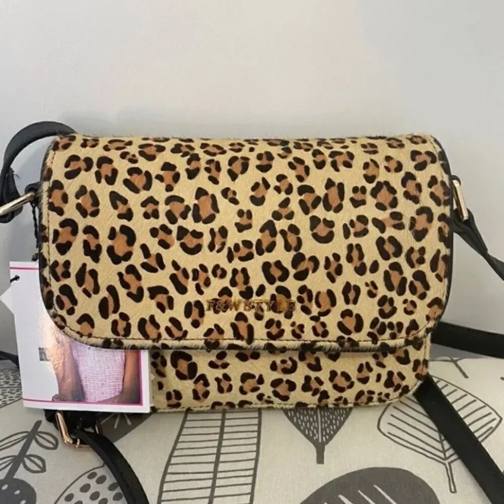 F&W Style leopard small crossbody bag